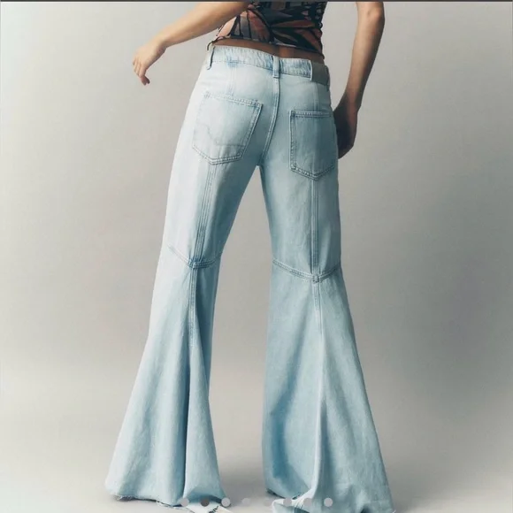 Free People We The Free Live Wire Flare Jeans - sz 31 - Picture 2 of 7